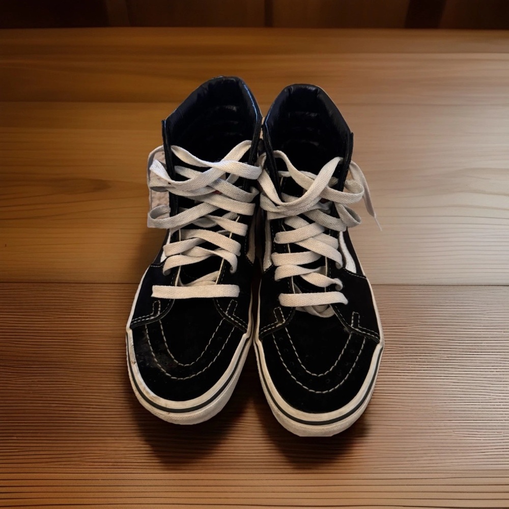 VANS High Black White Men’s Size 5/Women Size 6.5
